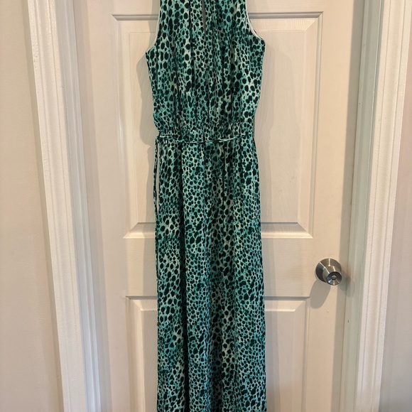 Jennifer Lopez Dresses & Skirts - Jennifer Lopez Teal Animal Print Dress